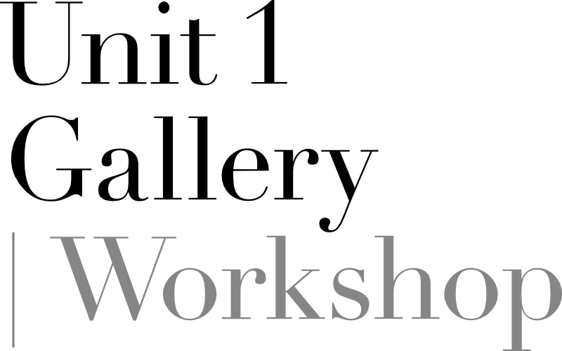 Unit 1 Gallery-Workshop logo